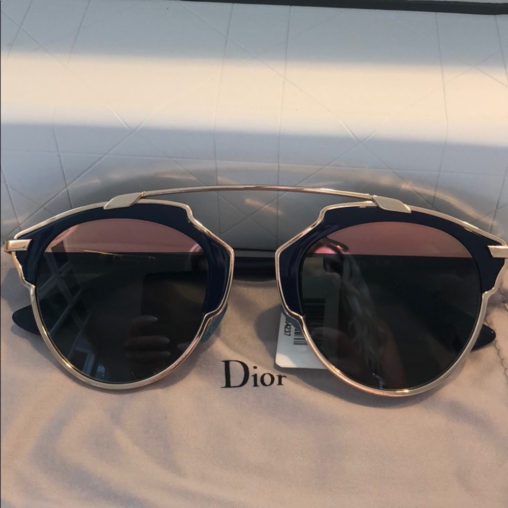CHRISTIAN DIOR Soreal copper blue Sunglasses $595